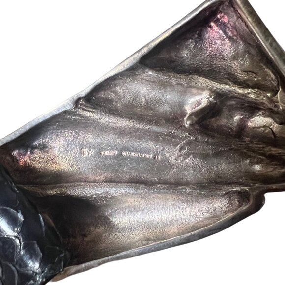 Barry Kieselstein Sterling Buckle Snake Belt - Picture 6 of 6